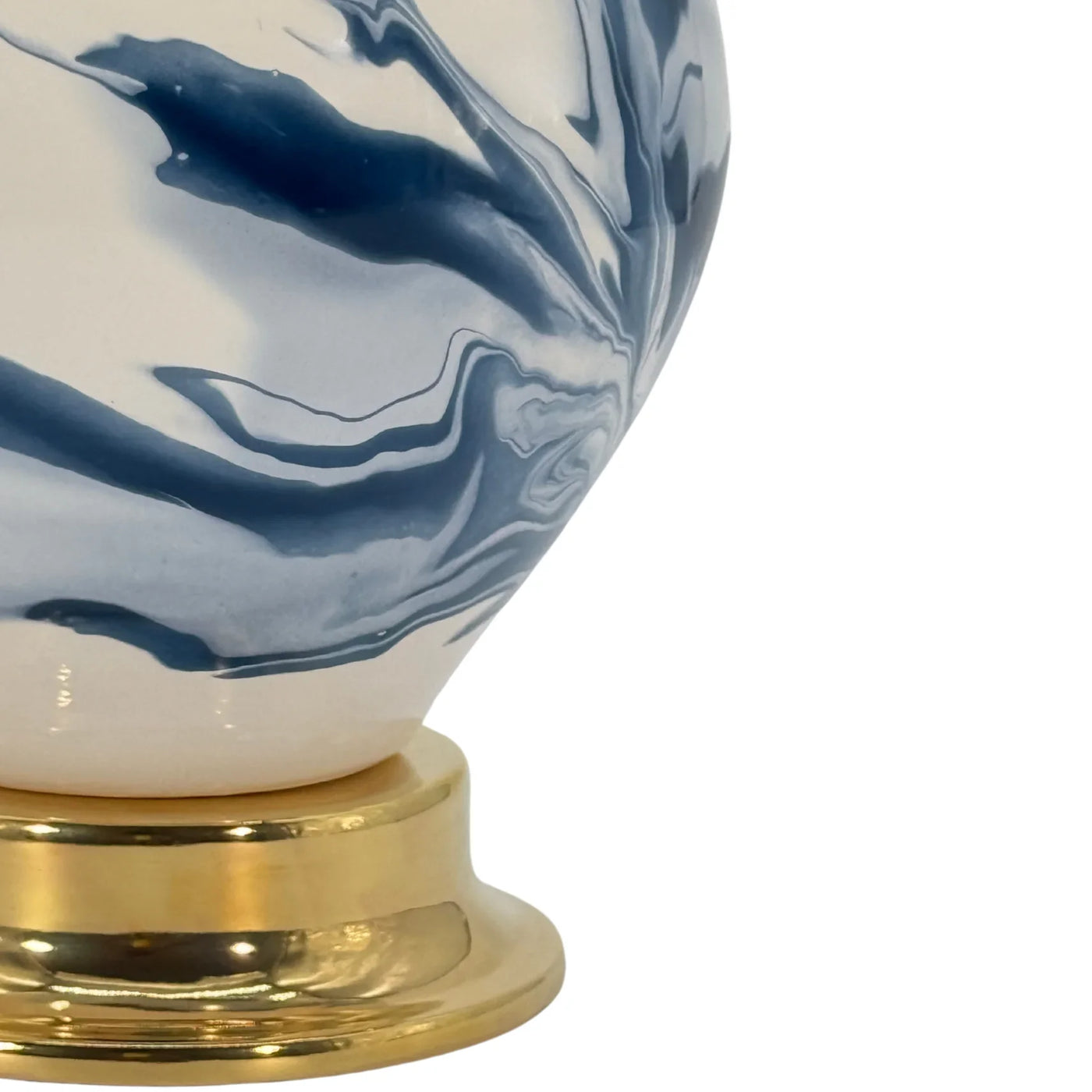 Paul Schneider Maypearl Lamp in Blue & White Geode