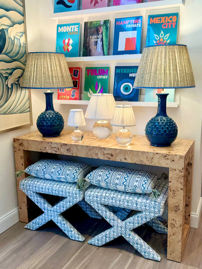 Penny Morrison Blue Amara Ceramic Table Lamp