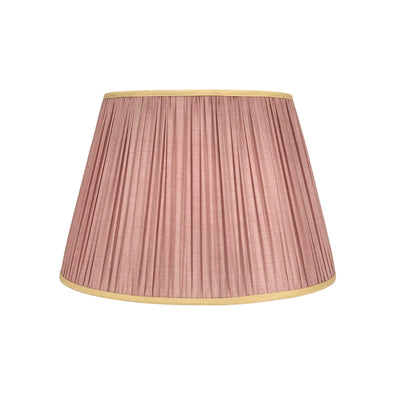 Pink Sari Lampshade with Gold Silk Trim