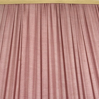 Close up of Pink Sari Lampshade with Gold Silk Trim