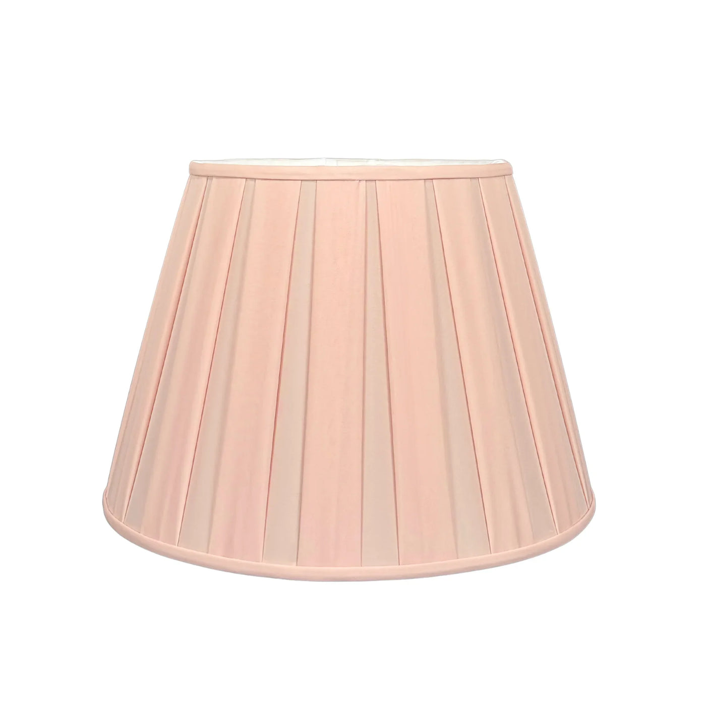 Pink Silk Box Pleat Lampshade