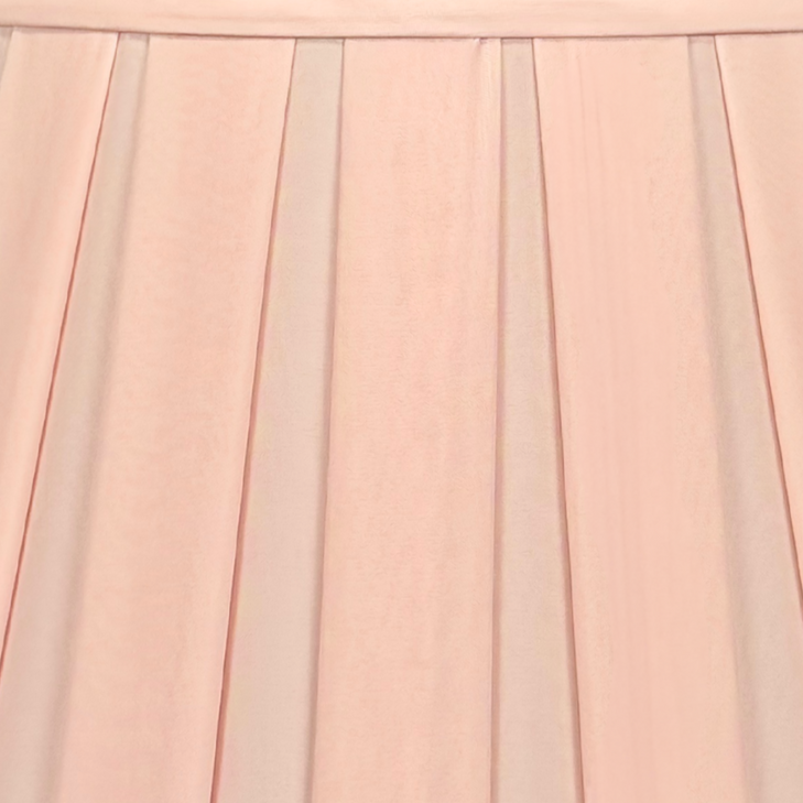 Pink Silk Box Pleat Lampshade