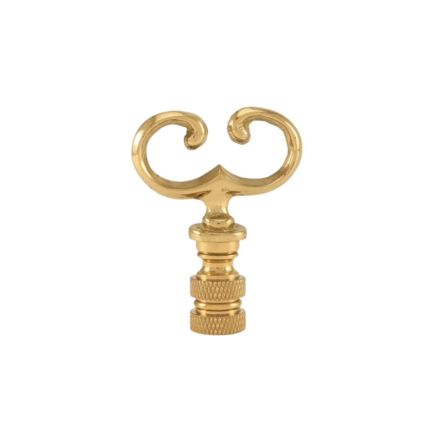 Polished Brass Open Loop Finial