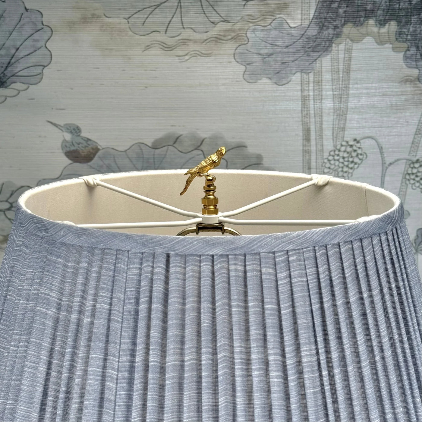 Polished Brass Parrot Finial close up 