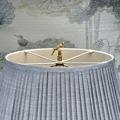 Polished Brass Parrot Finial close up 