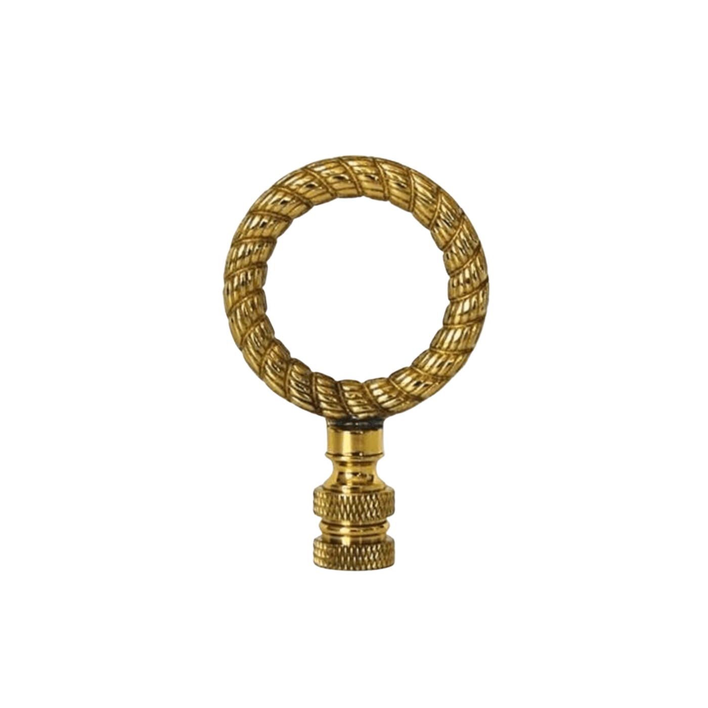 Polished Brass Ring Finial