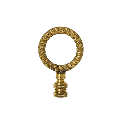 Polished Brass Ring Finial