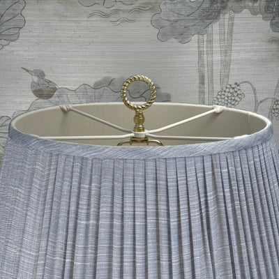 Polished Brass Ring Finial Close Up