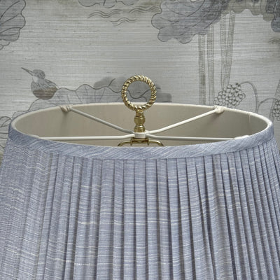 Polished Brass Ring Finial Close Up