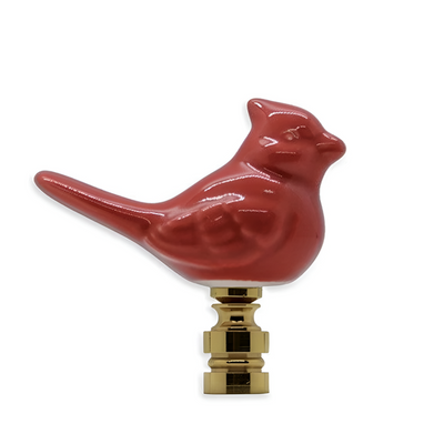 Red Porcelain Bird Finial