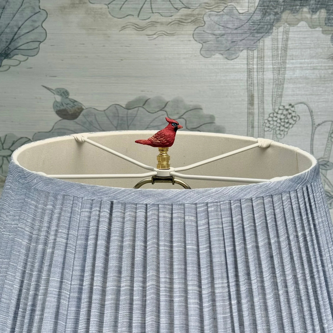 Red Cardinal Finial close up