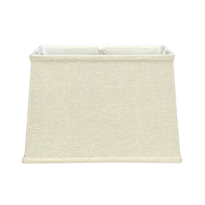 Retro Rectangle Linen Lampshade - Natural