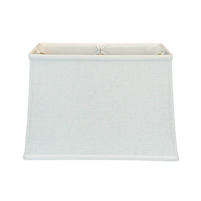 Retro Rectangle Linen Lampshade - Off White