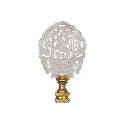 Rose Jade Basket Finial