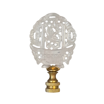 Rose Jade Basket Finial