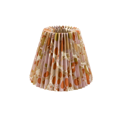 Saffron Pleated Paper Lampshade