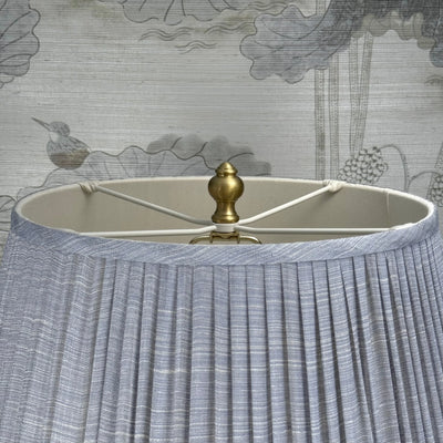 Satin Brass Knob Finial Close Up