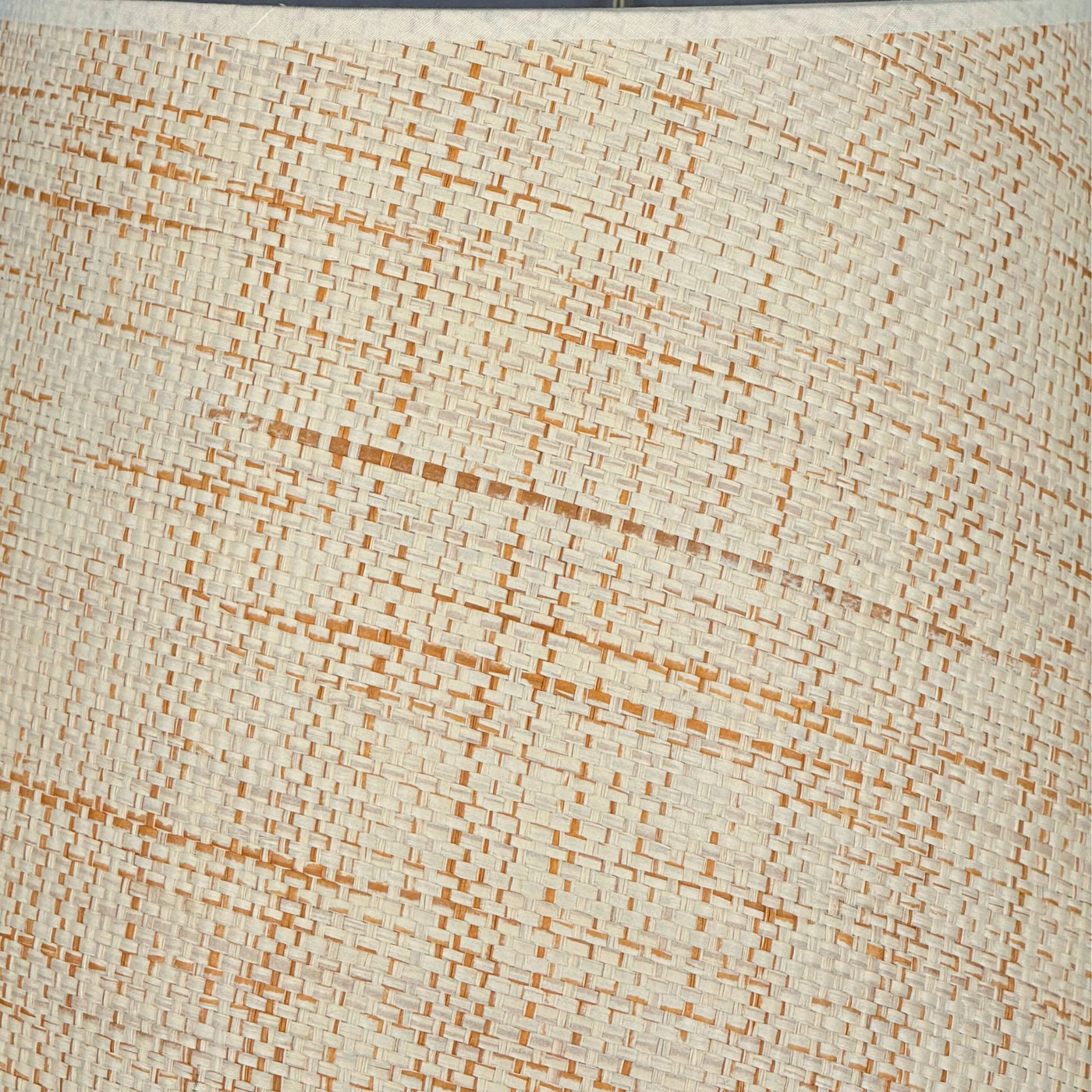 Scalloped Raffia Lampshade Up Close