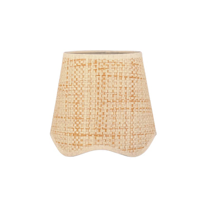 Scalloped Raffia Chandelier Lampshade