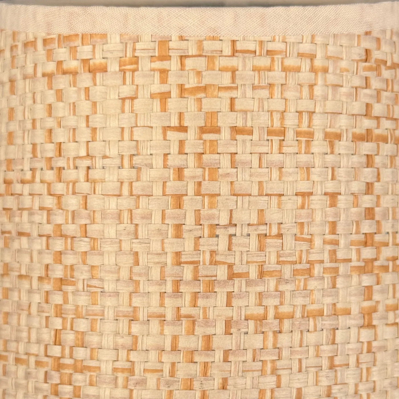 Scalloped Raffia Chandelier Lampshade close Up