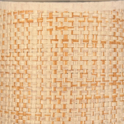 Scalloped Raffia Chandelier Lampshade close Up