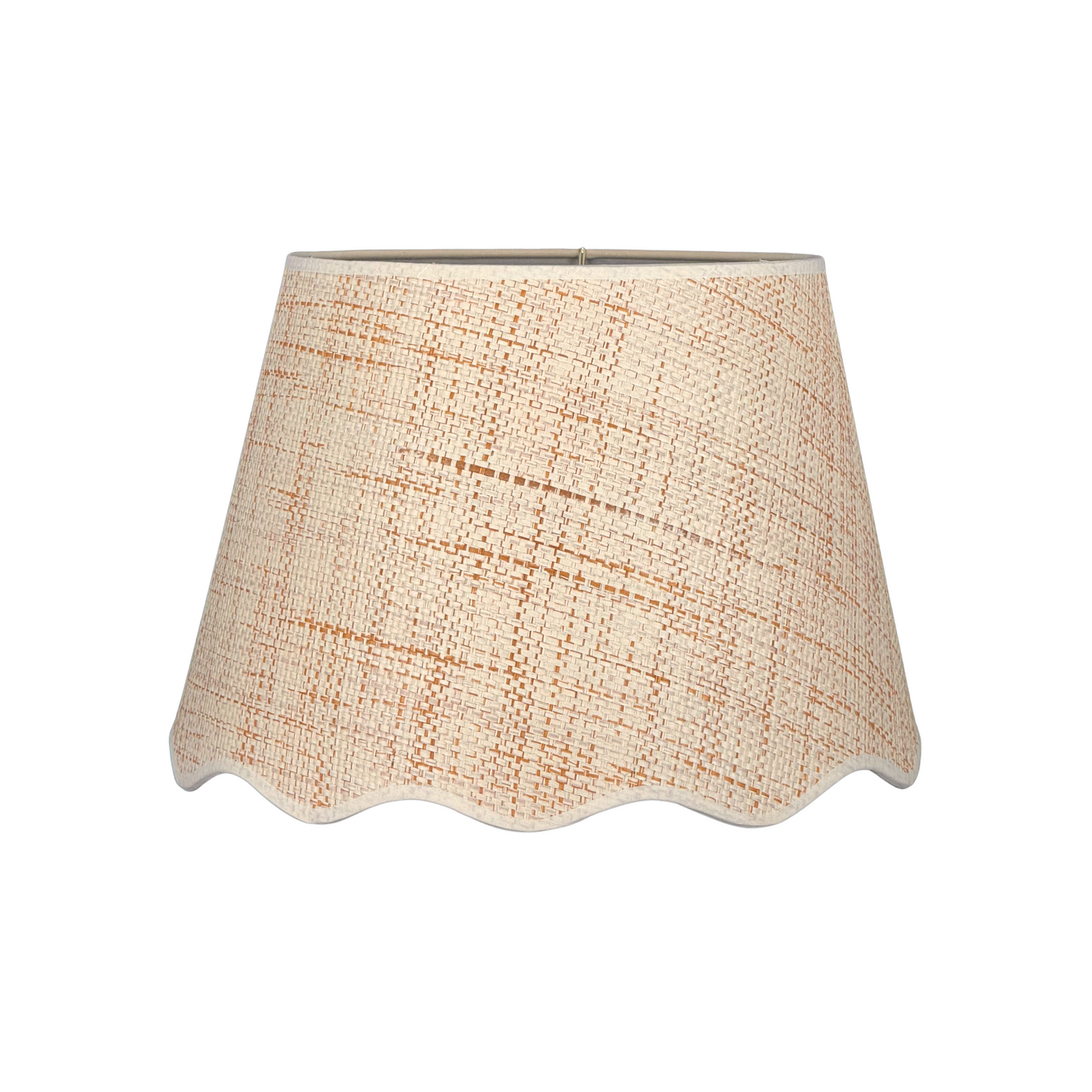 Scalloped Raffia Lampshade
