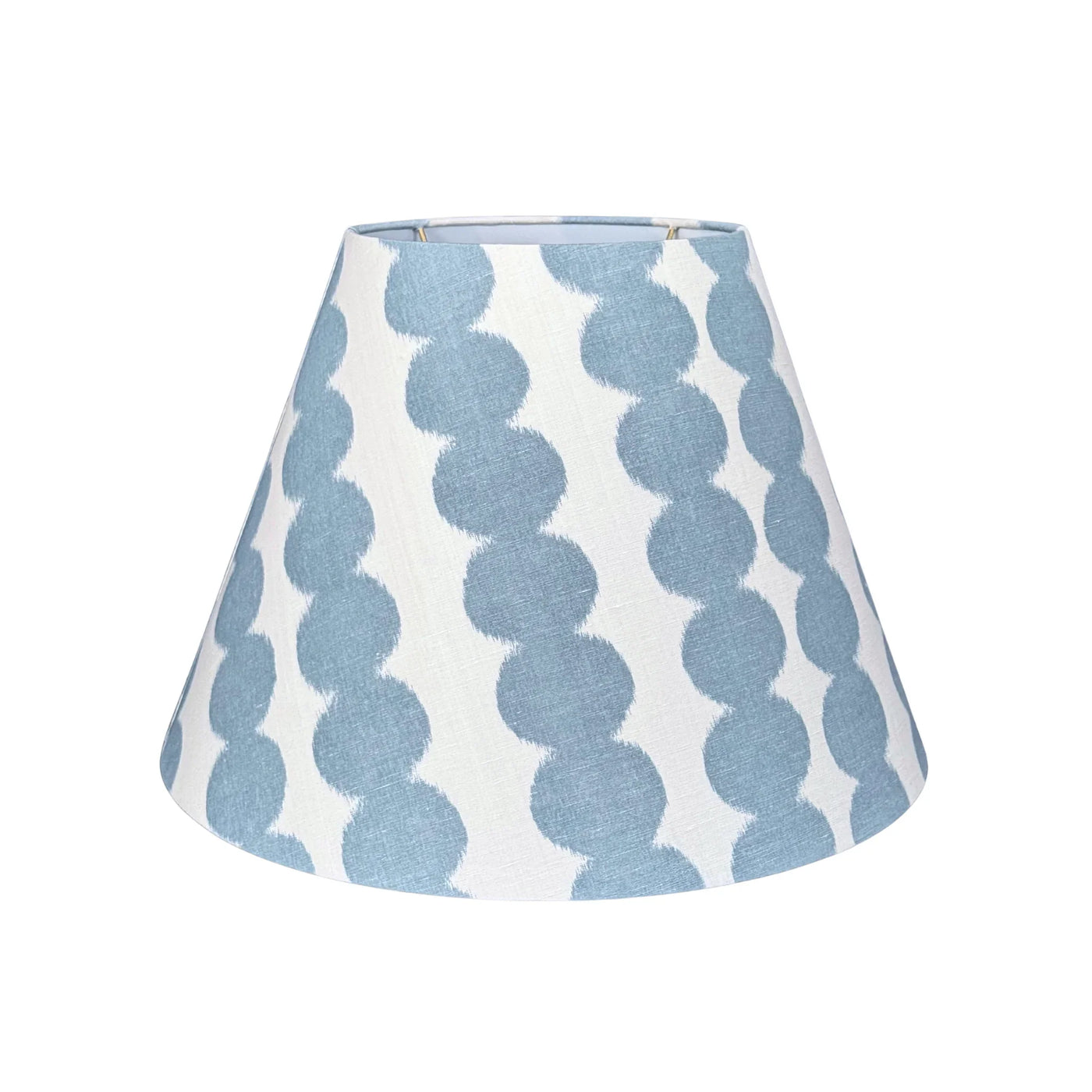 Schumacher - Full Circle in Sky Light Blue Fabric Lampshade