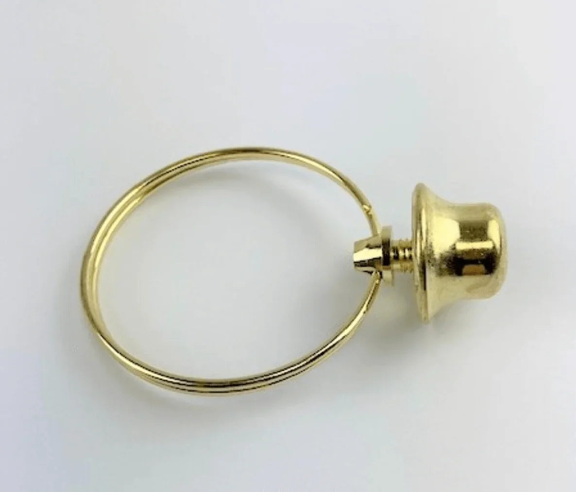 Brass Short Round Bulb Clip Adapter