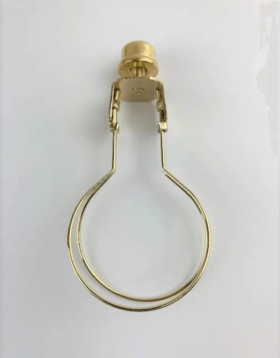 Brass Finish Washer to Round Clip on Adaptor (Tall Round Clip Adapter)