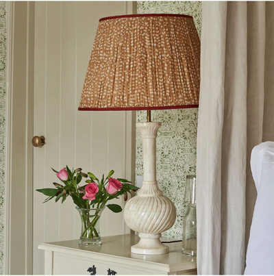 Penny Morrison bone lamp and lampshade