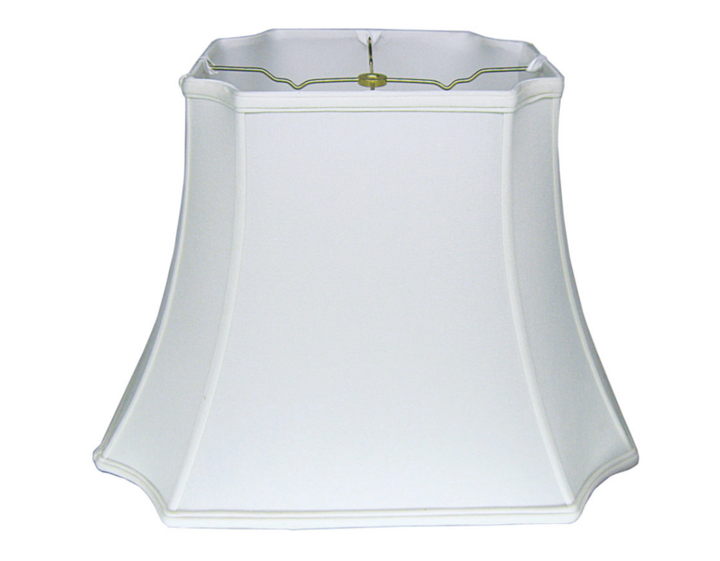 White inverted cut corner lampshade