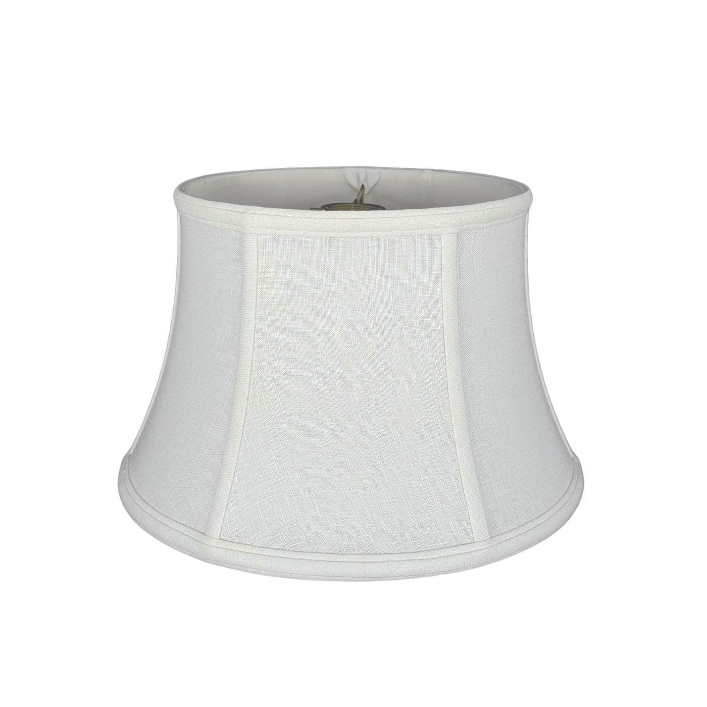 Shallow Linen Drum Lampshade - Uno Fitting