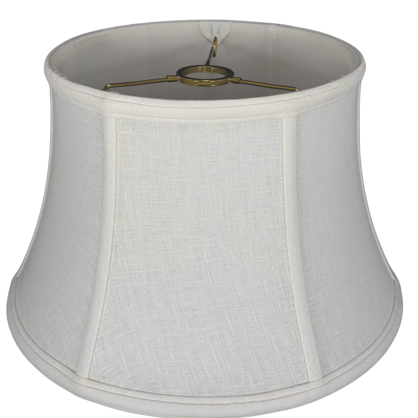 Shallow Linen Drum Lampshade - Uno Fitting
