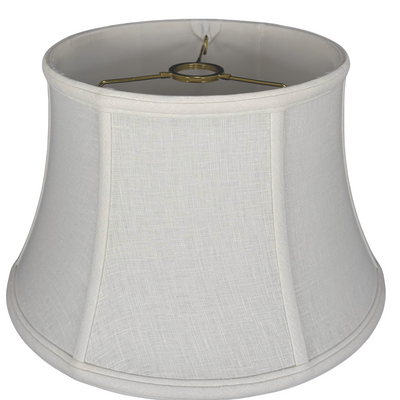 Shallow Linen Drum Lampshade - Uno Fitting
