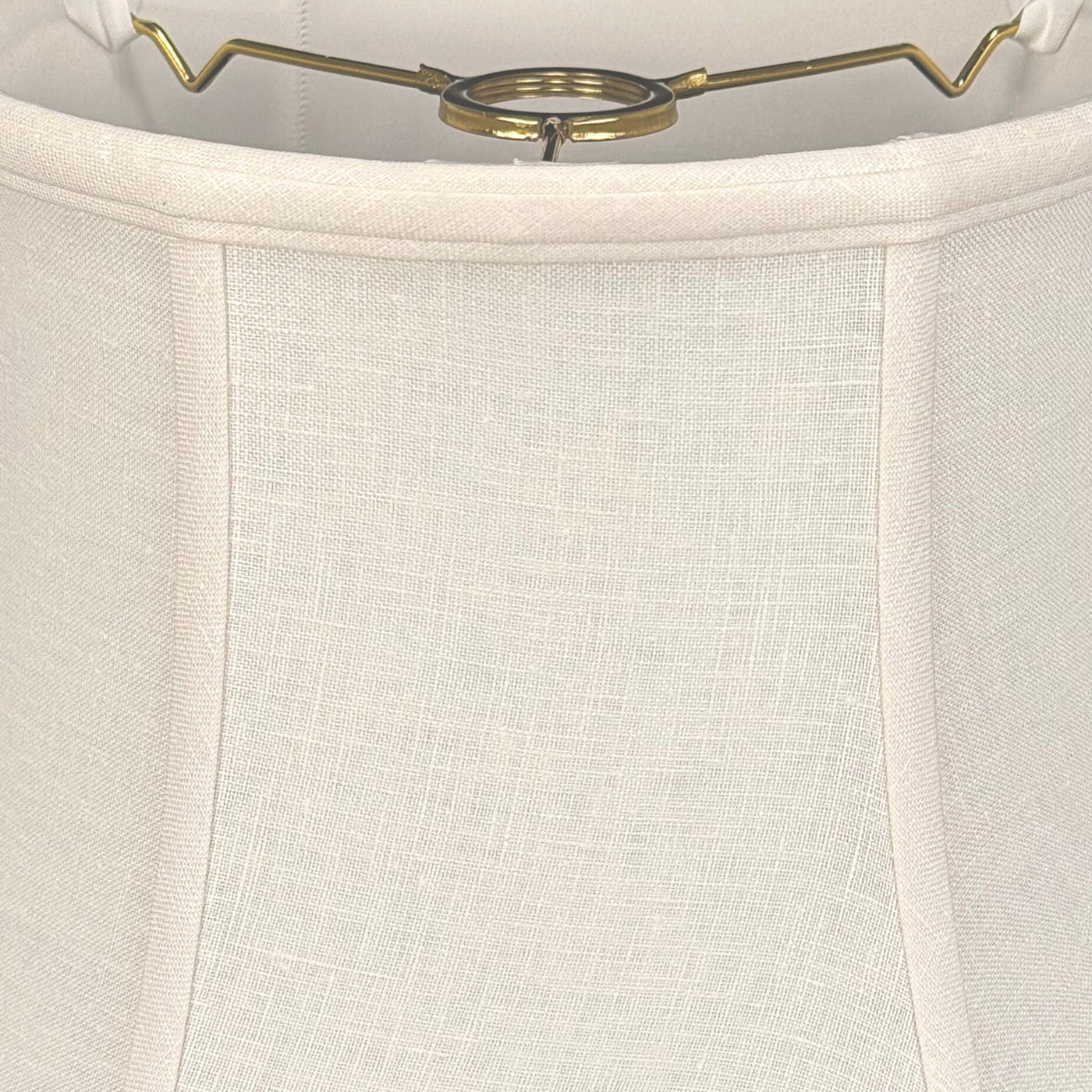 Shallow Linen Drum Lampshade - Uno Fitting