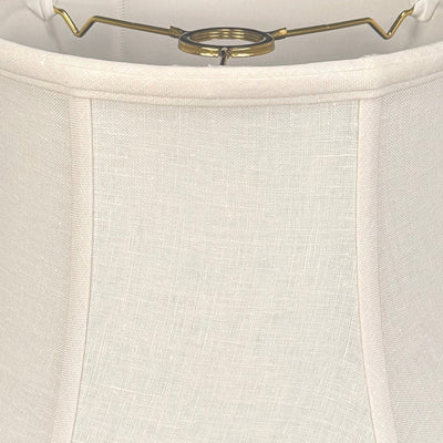 Shallow Linen Drum Lampshade - Uno Fitting
