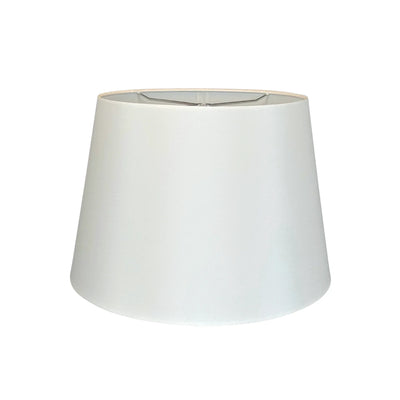 Silk Rolled Edge British Drum Lampshade - Bone
