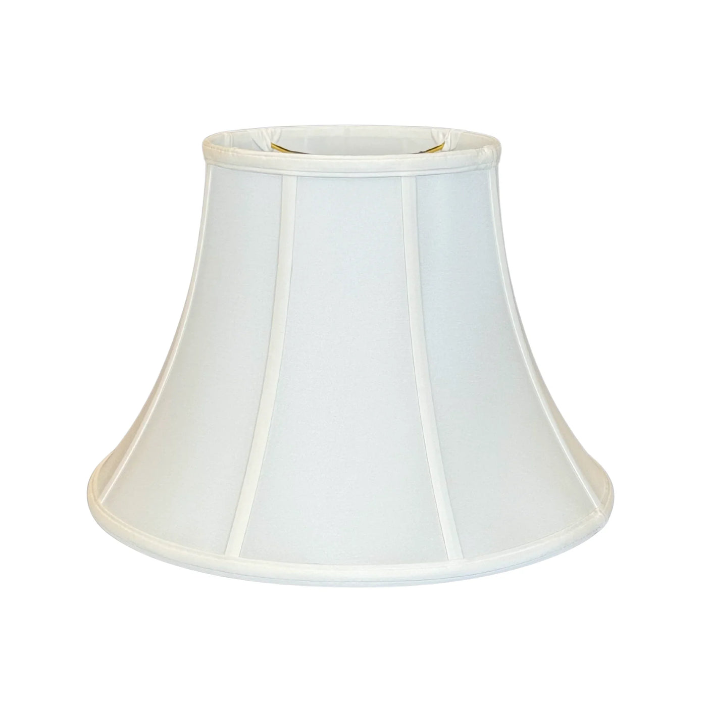 Silk Shallow Bell Lampshade - Bone