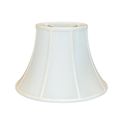 Silk Shallow Bell Lampshade - Bone