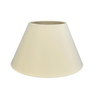 Slubless Antique Rolled Edge Modern Flare Lampshade in Egg