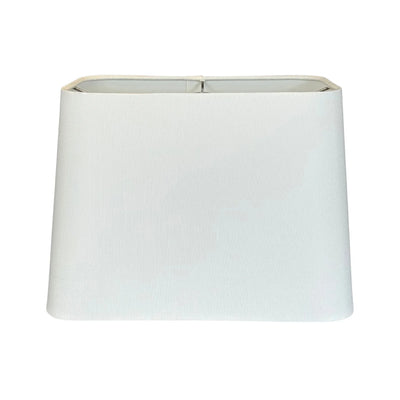 Slubless Antique Rolled Edge Tapered Rectangle Lampshade - Bone
