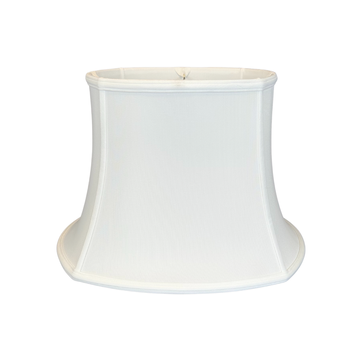 Slubless Antique Rounded Square Bell Lampshade - Bone
