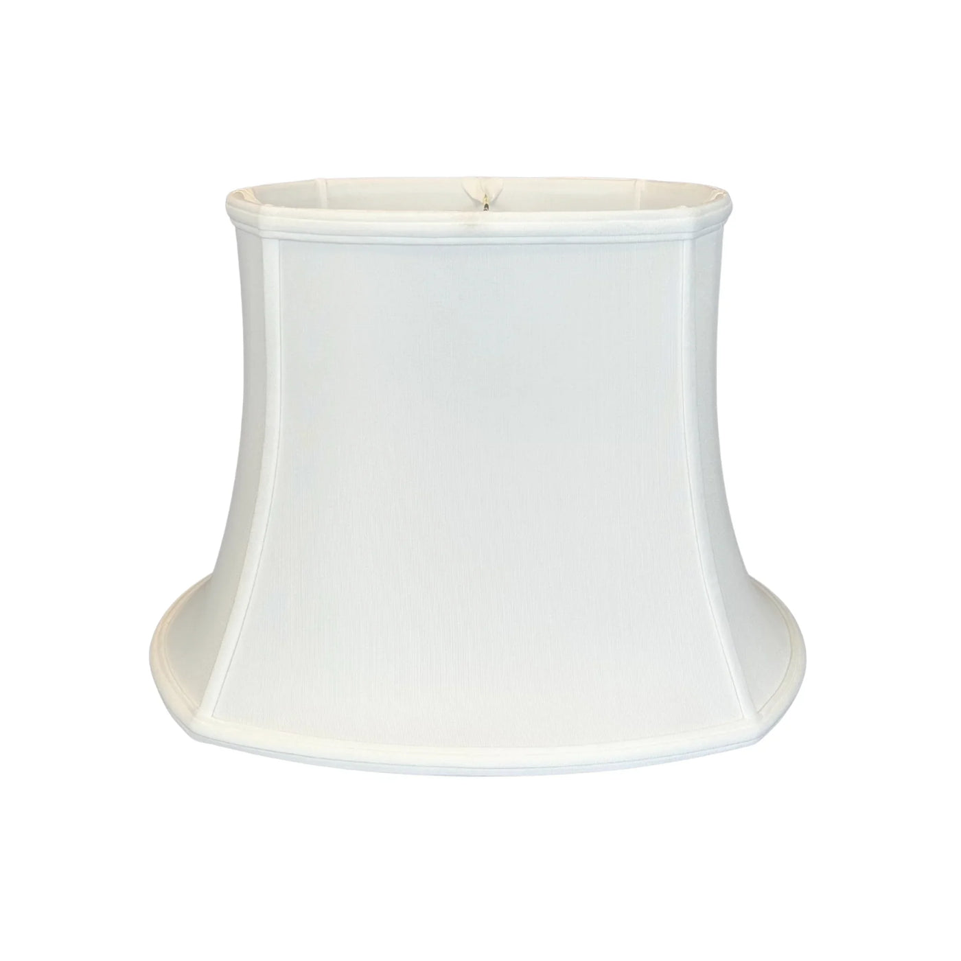 Slubless Antique Rounded Square Bell Lampshade - Bone