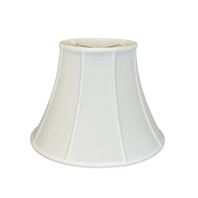 Slubless Silk Antique Bell Lampshade - Bone