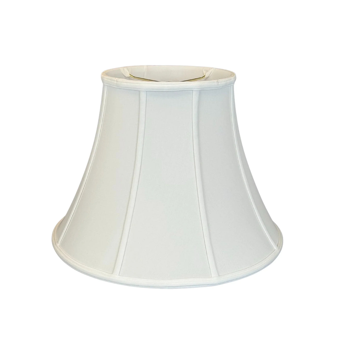 Slubless Silk Antique Bell Lampshade - Bone