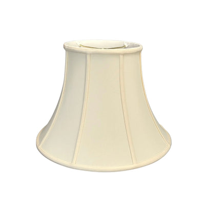 Slubless Silk Antique Bell Lampshade in Egg