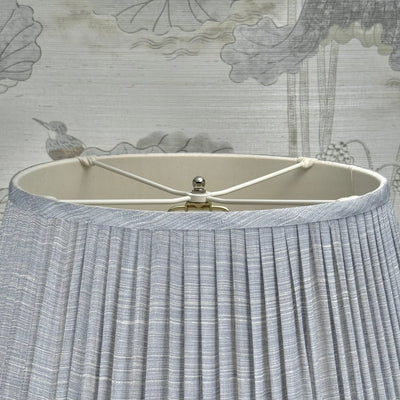 Small Nickel Plated Button Finial Close Up