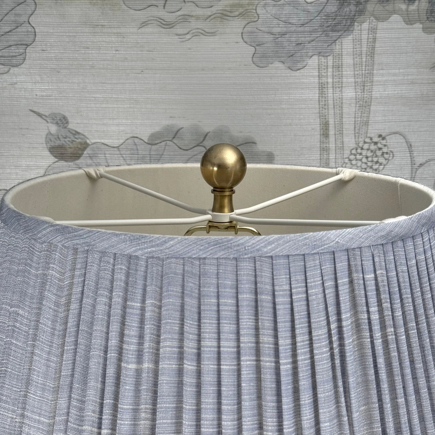 Solid Brass Ball Small Finial Close Up