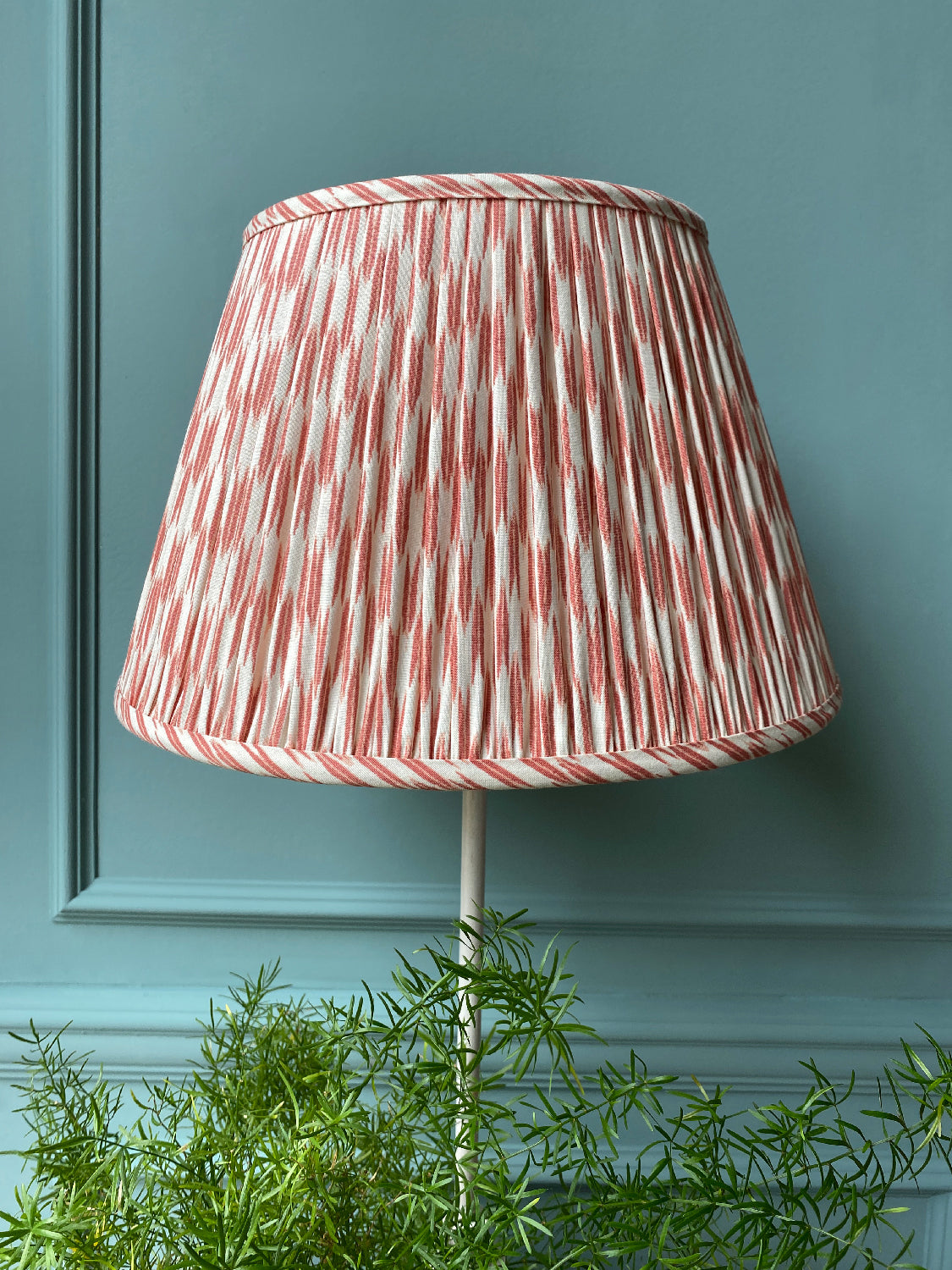 Ian Sanderson orange and white lampshade