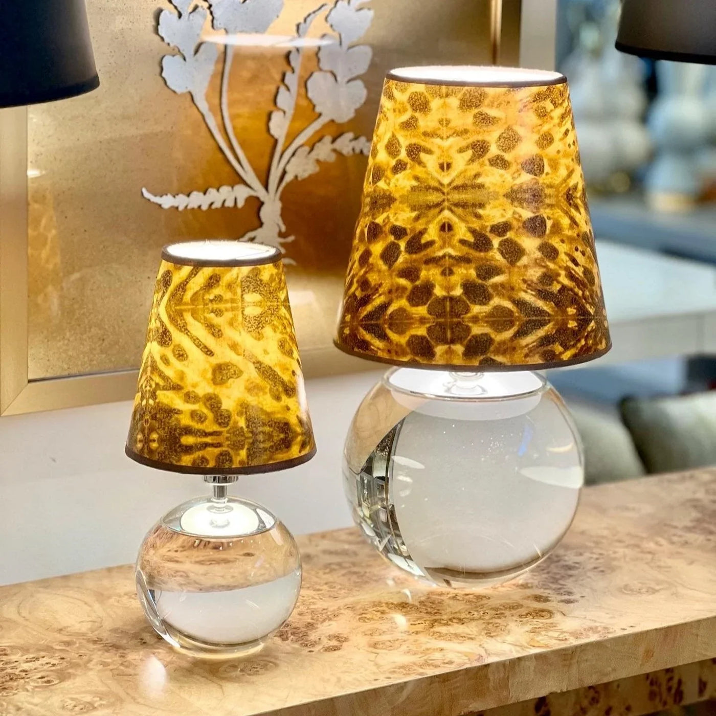 Terri Lamps and Tortoise Shades